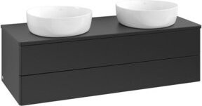 V&B Waschtischunterschrank Antao mit Beleuchtung, Blau lackiert, B/T/H: 120 x 50 x 50 cm - Bild 1