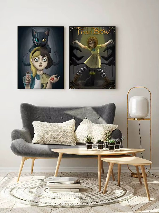 Selbstklebendes Fran Bow Anime Poster aus Papier, wasserfest, Mehrfarbig - Bild 5