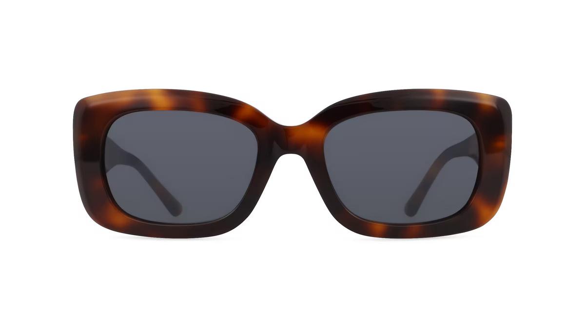 Nina Ricci NRISNR262 Sonnenbrille, Vollrand, quadratisch, Kunststoff, Unisex, braun, grau - Bild 1