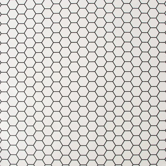 Contour Vliestapete Hexagon Lattice White in modernem geometrischem Design - Bild 1