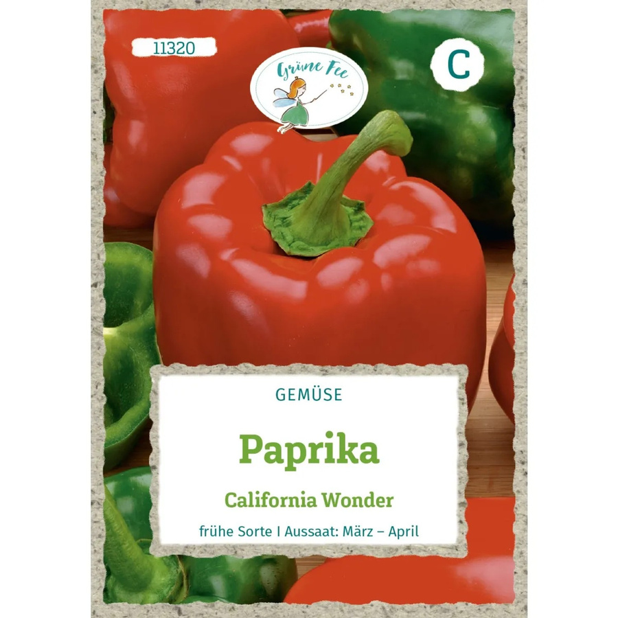 Grüne Fee Paprika California Wonder Saatgut für Freiland und Gewächshaus - Bild 2