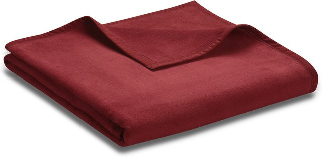 Wohndecke UNICOLOUR Rot B/B: 200 x 150 cm - Bild 1