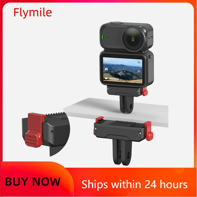 Flymile Magnetische Schnellverschluss-Basishalterung für DJI Osmo NANO in Schwarz als Adapter und Verlängerungshalterung mit Dual-Claws Connect Stativ-Anschluss - Bild 1