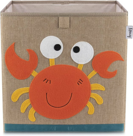Lifeney Aufbewahrungsbox Krebs, braun und beige, B/T/H: 33 x 33 x 33 cm