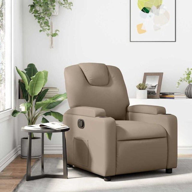 Modern Relaxsessel von vidaxl aus Kunstleder in Braun und Beige - Bild 1