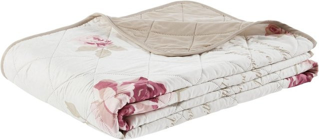 Modern Living Tagesdecke Diary Floral in Rosa/Weiß, B/B: 220 x 240 cm - Bild 1