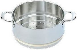 Demeyere Atlantis Dämpfeinsatz aus Edelstahl in Silber, Durchmesser: 24 cm, Volumen: 5,2 l - Bild 1