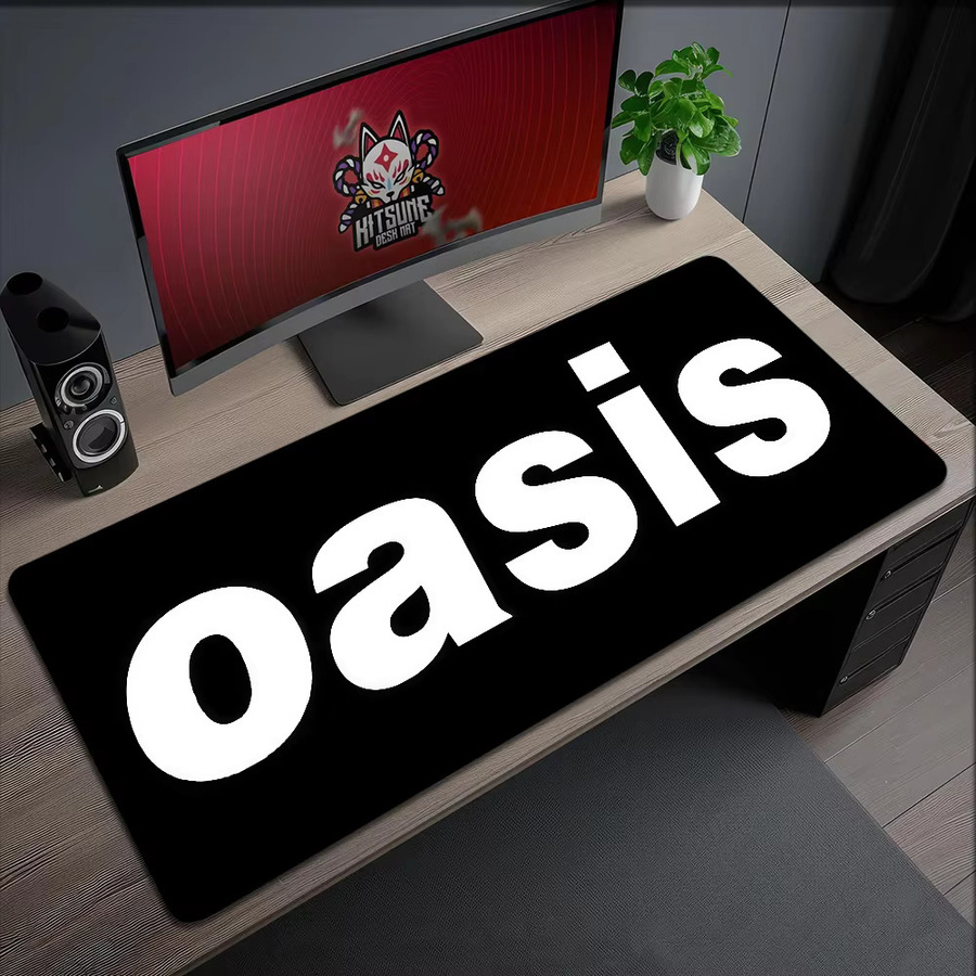 Hot Rubber Band Schreibtischmatte XXL O-Oasis in Schwarz, rutschfeste und verdickte Gaming-Mauspad für Büro und Gaming - Bild 5