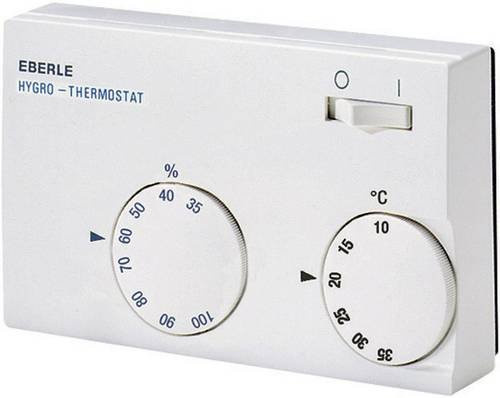 Eberle HYG-E 7001 Hygrothermostat für Aufputz-Montage zum Heizen und Kühlen in Weiß - Bild 1