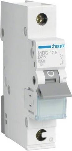 Hager MBS125 Leitungsschutzschalter 1-polig 25A 400V in Weiß - Bild 1