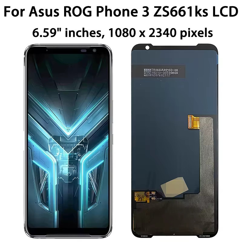 Asus ROG Series AMOLED Display mit LCD Touchscreen Digitizer Baugruppe in Schwarz für ROG Phone 1 2 3 5 5S Pro 6 6 Pro 7 7 Ultimate - Bild 3