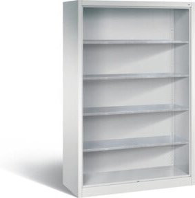 C+P Stahlregal Acurado mit Rückwand, Korpus Lichtgrau, H x B x T: 195 x 120 x 50 cm - Bild 1