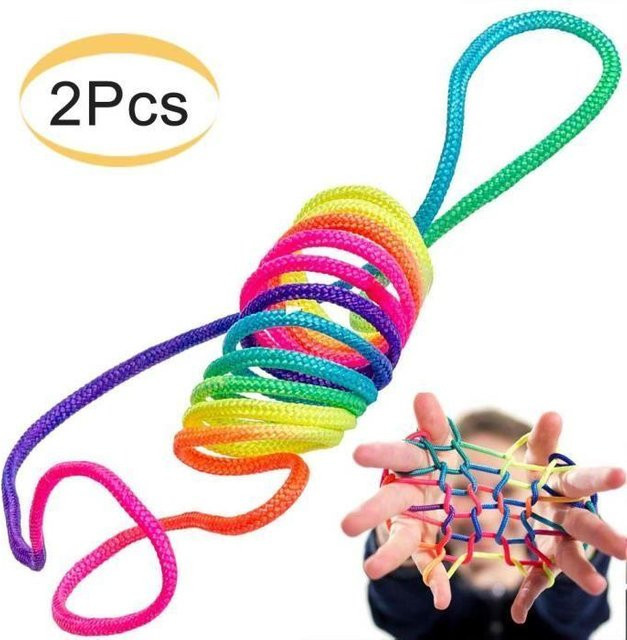 LG-EXPRO Regenbogen Seil Finger-Spielzeug Bunt / Mehrfarbig - Bild 1