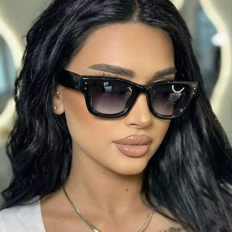 JNPCXI Sonnenbrille, quadratisch, Vollrand, Schwarz, Unisex, Kunststoff - Bild 2