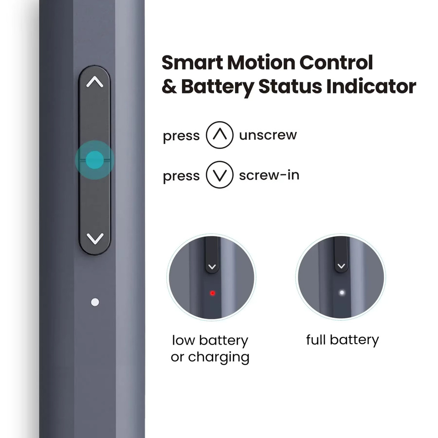 JIMIHOME 34-in-1 Akku-Präzisions-Elektroschrauber-Set mit Typ-C-Ladestation für Reparaturen - Bild 5