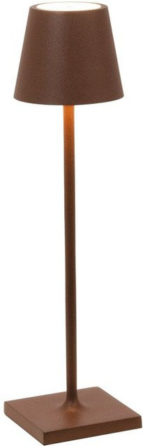 Zafferano Poldina Pro Micro LED-Akkuleuchte in Rost-Optik, dimmbar und wetterfest IP65 für Außen- und Innenbereich, Farbe Bronze - Bild 1