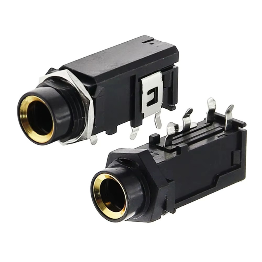 JCD 10er Set Audio Jack Buchsen 3,5 mm Stereo Dual Kanal für Mikrofon und Audio Interface, 3-Pin und 4-Pin, Schwarz - Bild 4