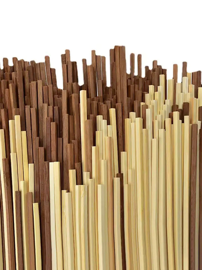 10 Stück Holzstäbe in rund und quadratisch für Bastelarbeiten und Modellbau - Bild 3