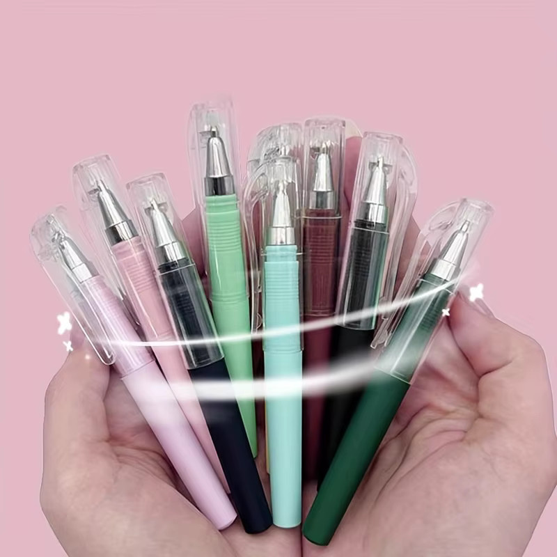 10 Stück Mini-Taschenstifte inklusive 10 Ersatz-Nachfüllsets für Schule und Business als tragbare Tintenstifte - Bild 2