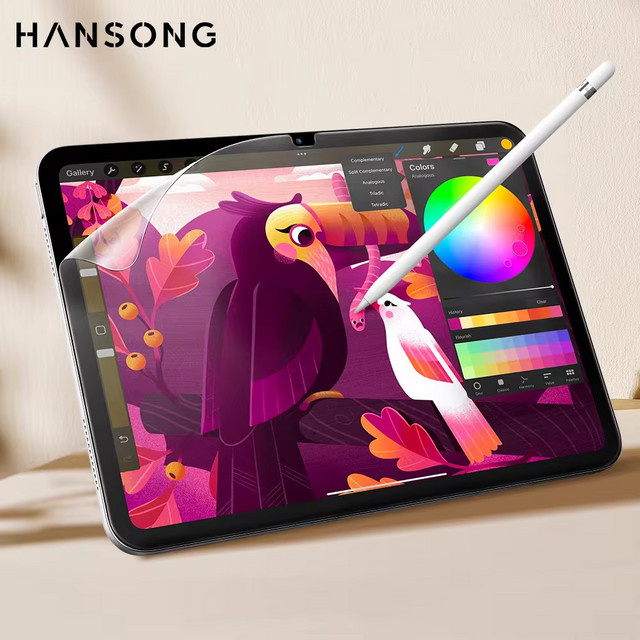 Matte Papiergefühl Displayschutzfolie für Apple iPad Pro 12,9 (2017-2021) Transparent - Bild 1