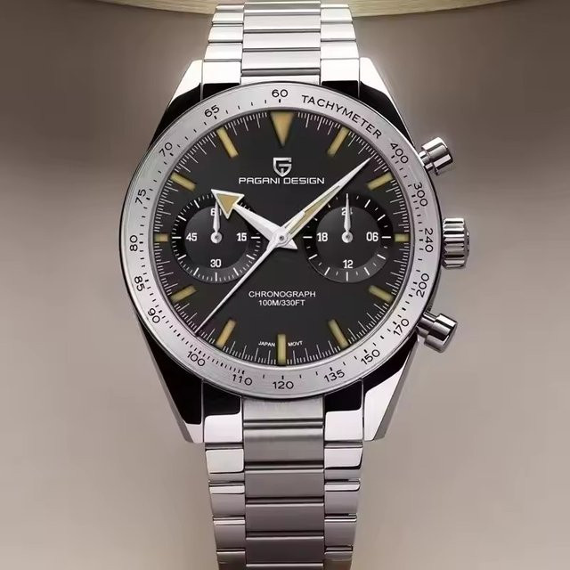 PAGANI DESIGN Chronograph, Quarz, Edelstahl, Saphirglas, Herren - Bild 1