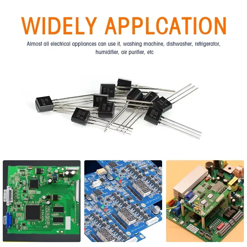 Eiechip Transistor Sortiment Set mit 200 Stück und 92 verschiedenen Werten, PNP und NPN Transistoren in Schwarz - Bild 3