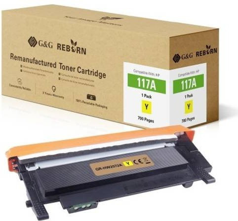 G&G Toner Cartridge Kompatibel mit HP 117A Gelb, Remanufactured, 700 Seiten - Bild 1