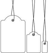 HERMA String Marking Tags Namensetiketten weiß B: 10 mm, H: 22 mm, 1000 Etiketten - Bild 1