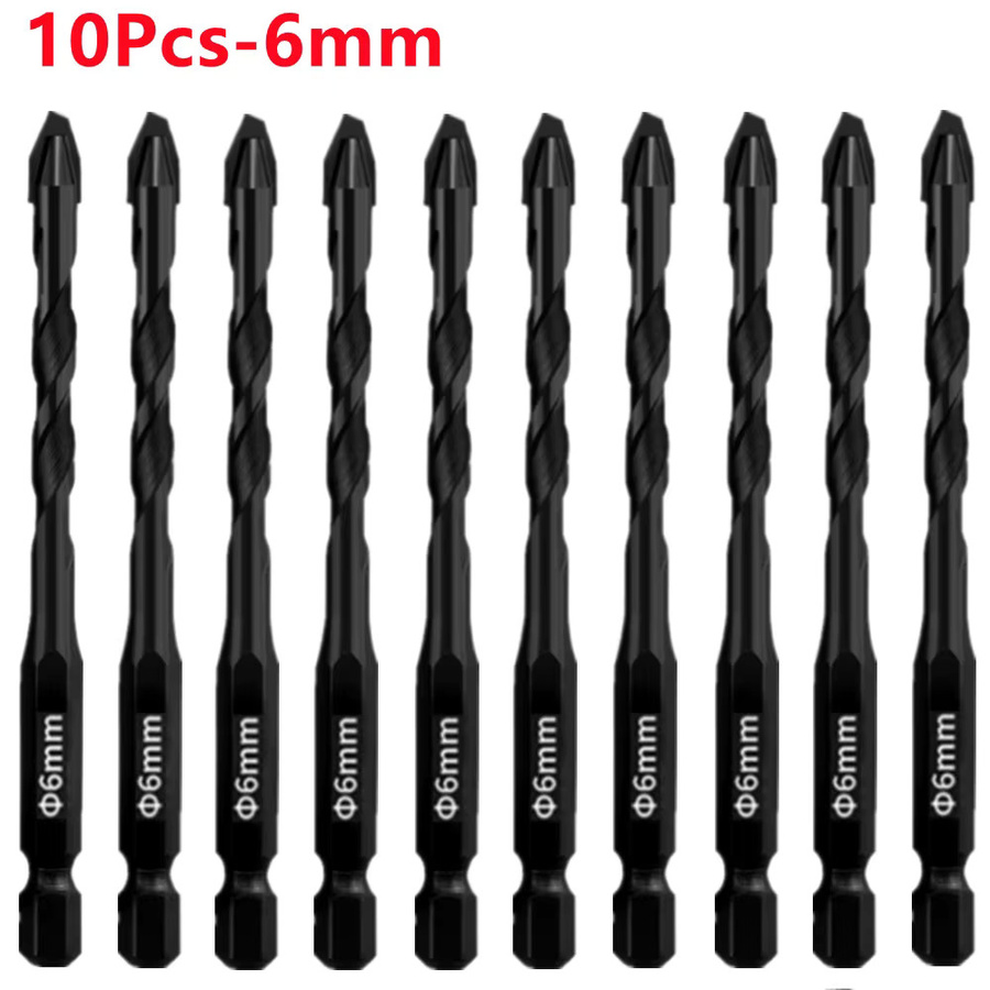 RSMXYO Exzenterbohrer Set für Glas, Fliesen und Keramik, Dreiecksbohrer mit den Größen 6 mm, 8 mm, 10 mm und 12 mm - Bild 6