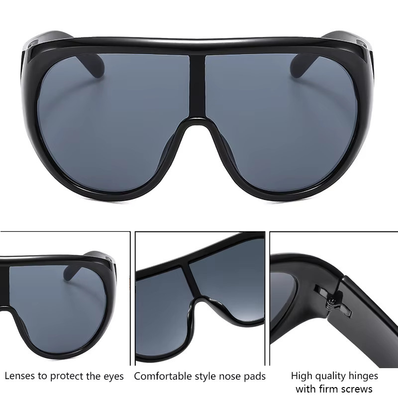 GENTLE LIU Sonnenbrille Butterfly, Vollrand, Kunststoff, Schwarz, Damen - Bild 2