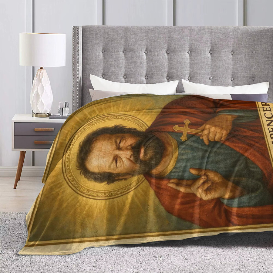 ReadyLazy Bud Spencer Jesus Plüschdecke aus Polyester in Multicolour - Bild 2