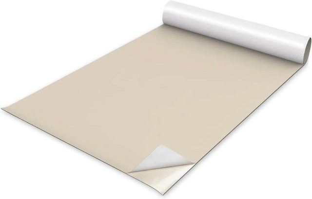 Tulup Möbelfolie Steingelb Matt in Beige, Klebefolie für Schränke und Möbel, Breite: 75 cm, Länge: 150 cm - Bild 1