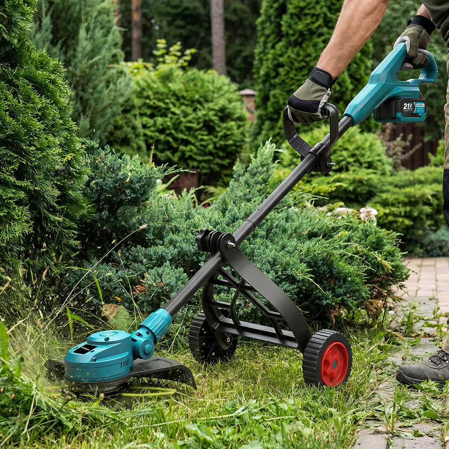 YOFIDRA Bürstenloser Elektrischer Rasenmäher 10 Zoll 6000W 58000RPM Garten-Klapprasentrimmer Elektrowerkzeug für Makita 21V Akku - Bild 4