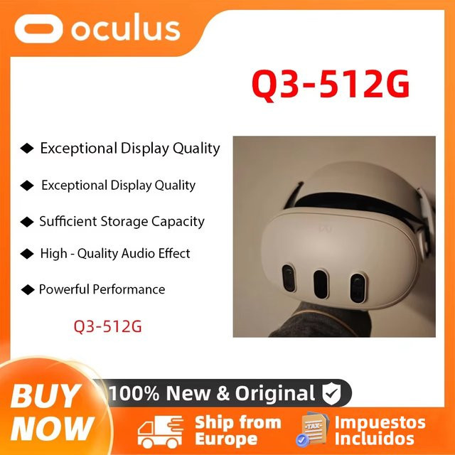 Oculus Quest 3 All-in-One VR-Headset mit 512 GB Speicher in Weiß - Bild 1