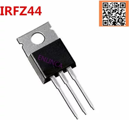 ENLINCA IRFZ44N TO-220 MOSFET IC Set, 10 Stück, Schwarz - Bild 1