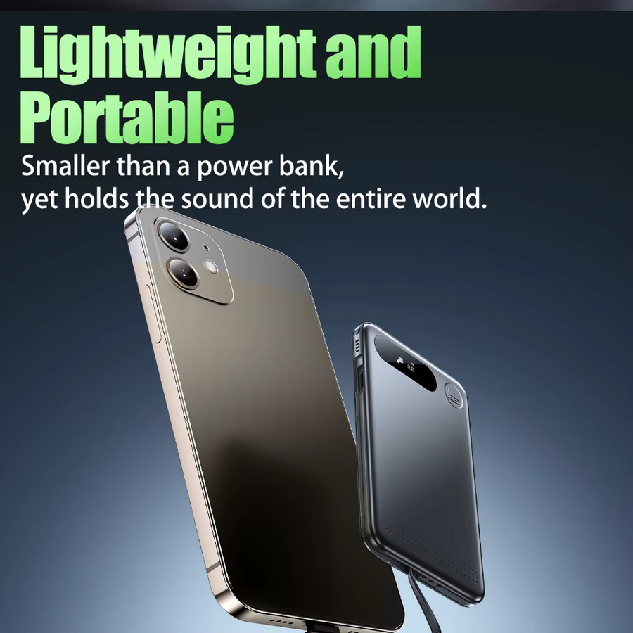 Famue L28 Mini Magnetisches Diktiergerät in Schwarz mit Typ-C-Anschluss und 64GB/128GB Speicher für Smartphone-Synchronisation - Bild 5
