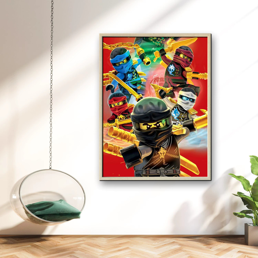 Potdemiel Ninjago 5D DIY Vollrundes Diamantgemälde in Multicolour für deine Wanddekoration - Bild 2