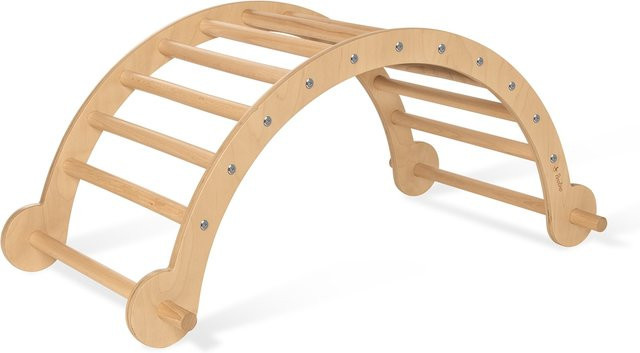 Pinolino Kletterbogen und Wippe Kari, Natur, bis 50 kg belastbar - Bild 1