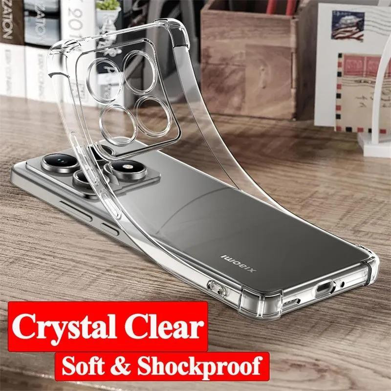 Stoßfeste Schutzhülle für Xiaomi 14 Pro und 14T Pro, transparente Bumper Case mit verstärkten Ecken - Bild 5