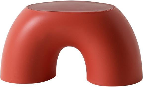 HomeHarmony Xin Zao Kreativer Regenbogen Runder Kinderhocker in Rot und Multicolour, Rutschfest und Langlebig
