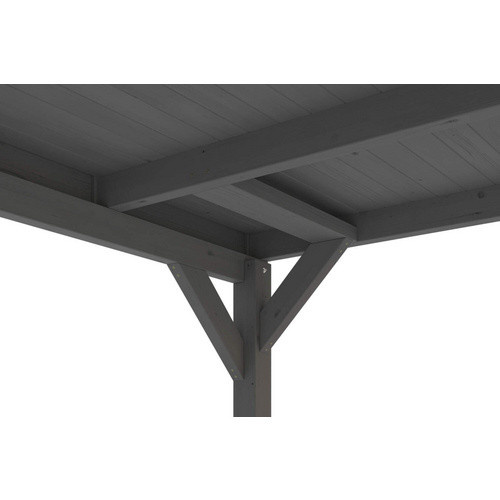 Skan Holz Carport Grunewald aus Fichten-Leimholz mit EPDM-Dach in Grau, B: 622 cm, T: 554 cm, H: 255 cm - Bild 4