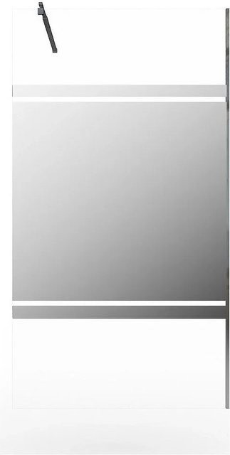 Vente-unique Duschwand Zenado Walk-In in Silber, Transparent/Grau, Breite: 120 cm, Höhe: 200 cm - Bild 1