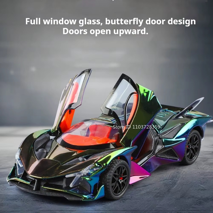 MAKEDA Apollo Evo Sportwagen, Spielzeugmodell, 1:32, Metall, Gold - Bild 3