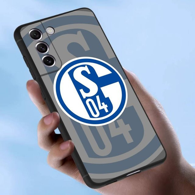 Schalke 04 Handyhülle aus weichem TPU für Samsung Galaxy S25 S24 S23 S22 S21 S20 S10 Ultra Plus FE in Blau - Bild 1