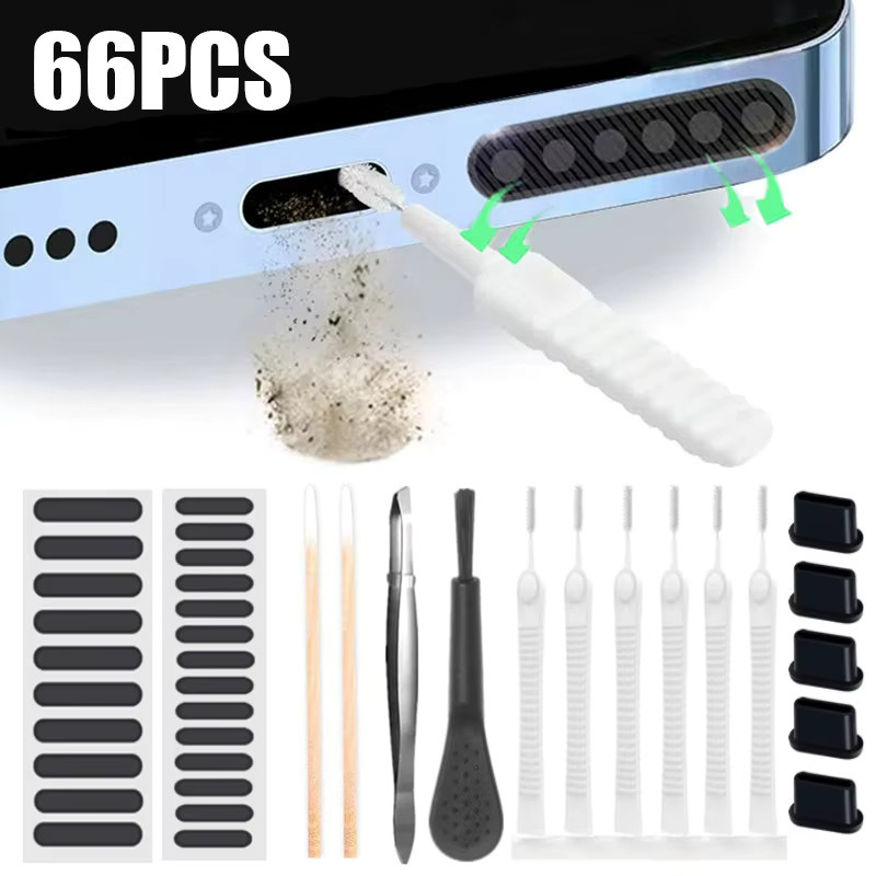 Universal Handy Lautsprecher Reiniger Kit in Weiß für iPhone, Samsung, Xiaomi und Tablets mit USB-C Anschluss zur Staubentfernung - Bild 4