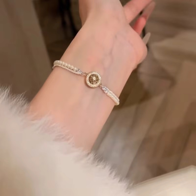 UOSU Armband, Vintage, Zirkonia, Perle, Damen - Bild 3