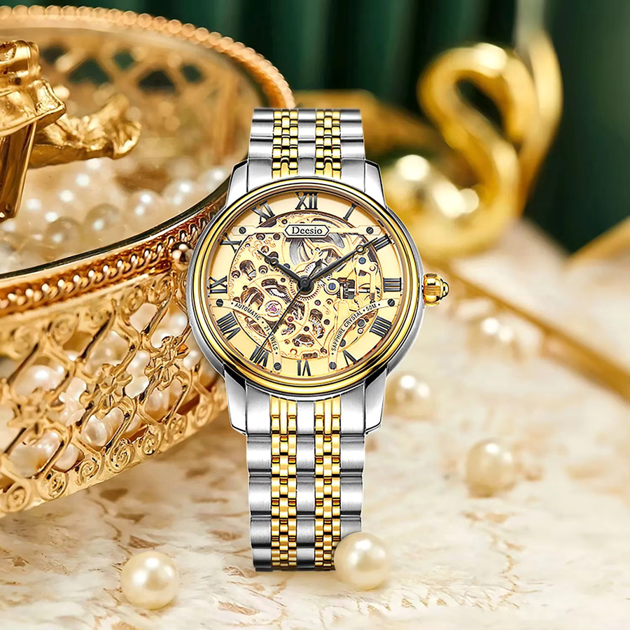 Deesio Armbanduhr, Automatik, Edelstahl, Saphirglas, Herren - Bild 2