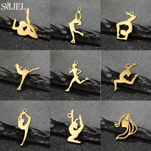 SMJEL Charms, Messing, Gold, Unisex - Bild 1