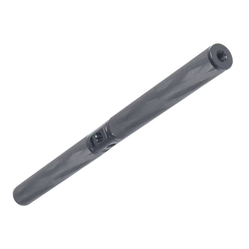 FEICHAO Kohlefaserstab Schwarz mit Dual 1/4–20 und 6 mm Gewinde für DSLR-Kameras und Follow-Focus-Systeme, Länge: 100 mm, Durchmesser: 15 mm - Bild 2