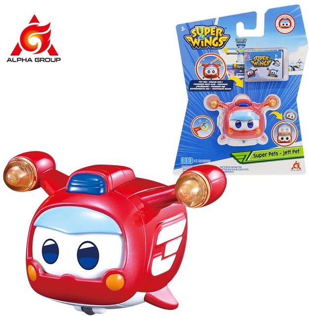 Alpha-Gruppe Super Wings Super Pet-Tino Haustier-Dinosaurier Actionfiguren mit Licht ab 3 Jahren - Bild 1